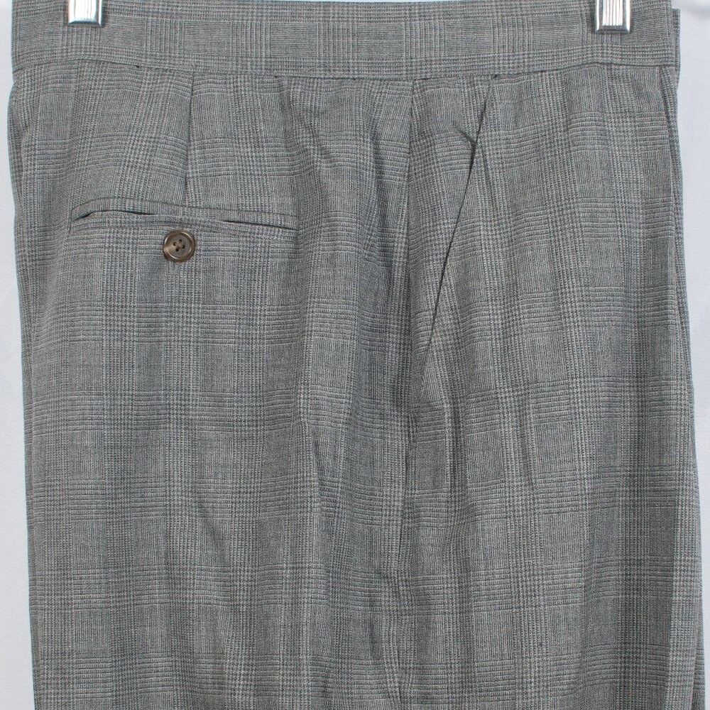Lauren Ralph Lauren Women's Trousers 10 Gray Check Wool